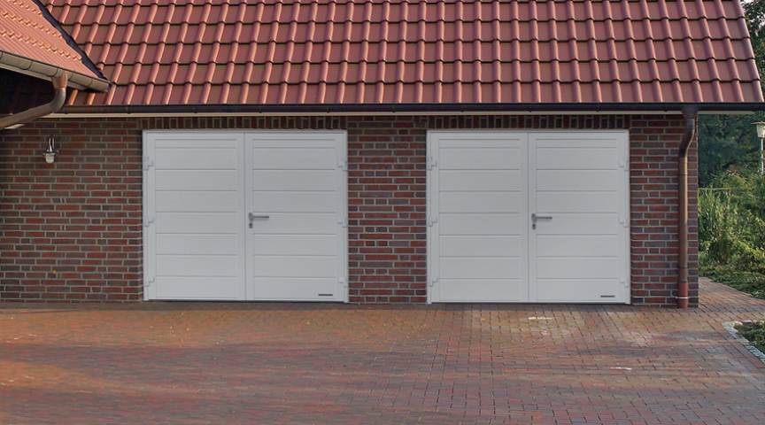 photo de détail en coupe de la porte repliable d'angle Technal Ambial